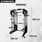 GENETIX FIT Multi Smith Power Rack Z4